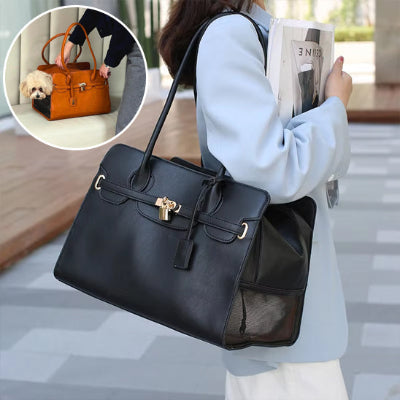 Noir sac transport chien