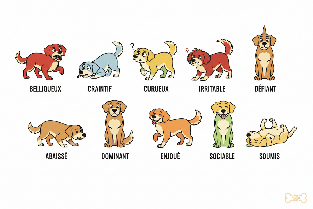 Les 10 émotions en visuel