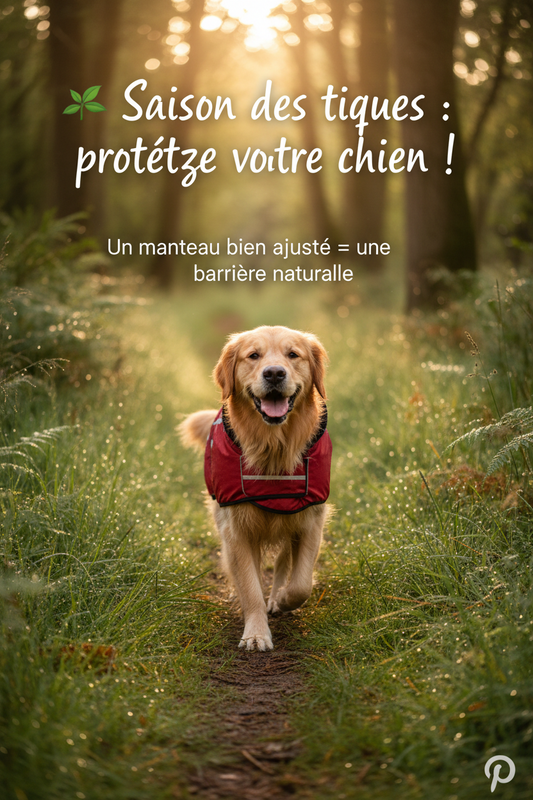 manteau pour chien en forêt protège tiques