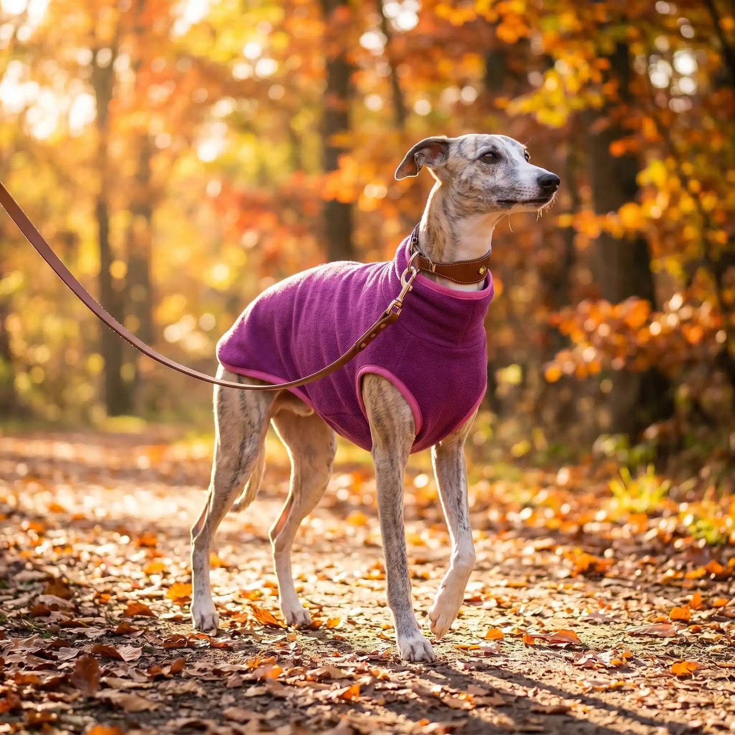 Super manteau pour chien sur ma Wippet en automne
