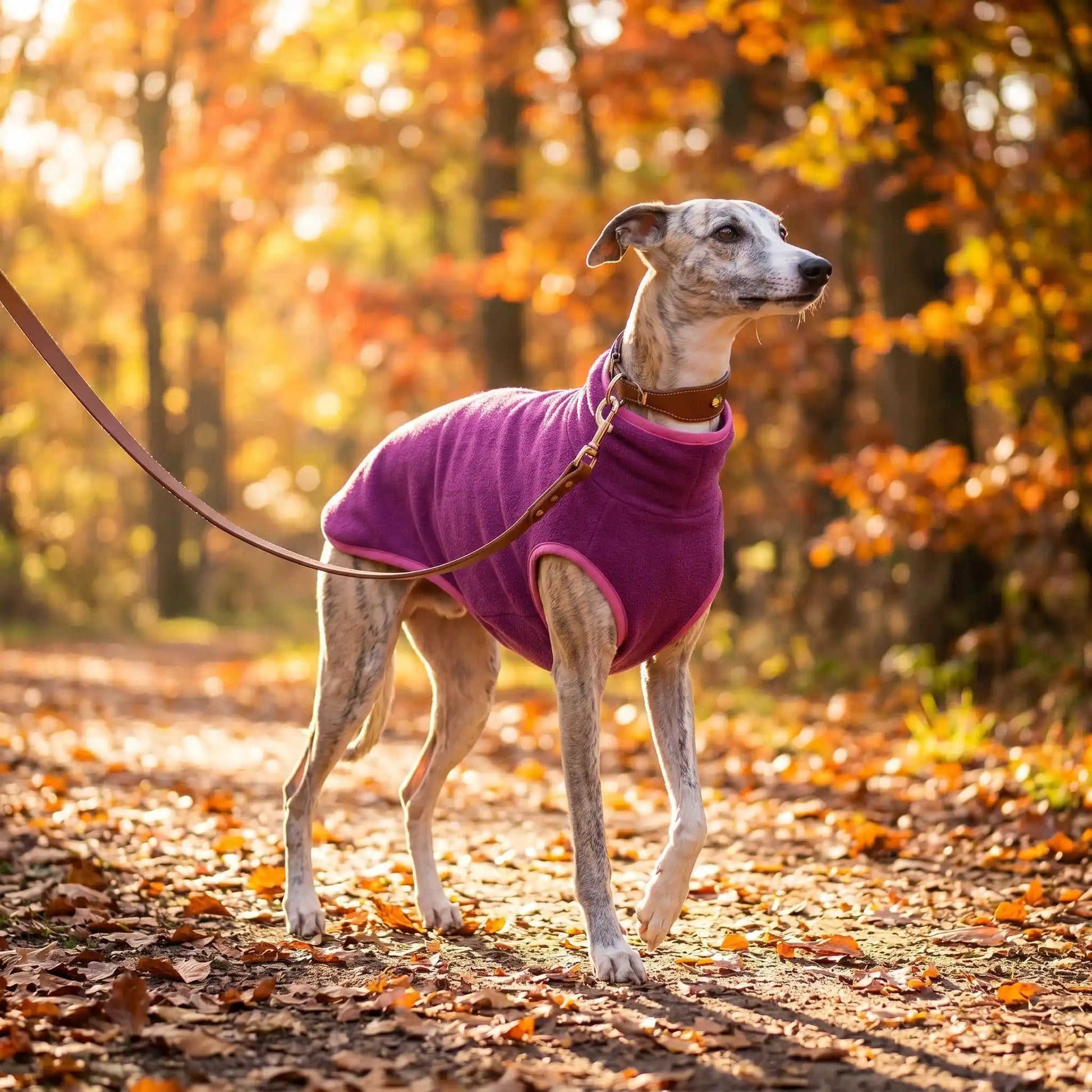 Super manteau pour chien sur ma Wippet en automne