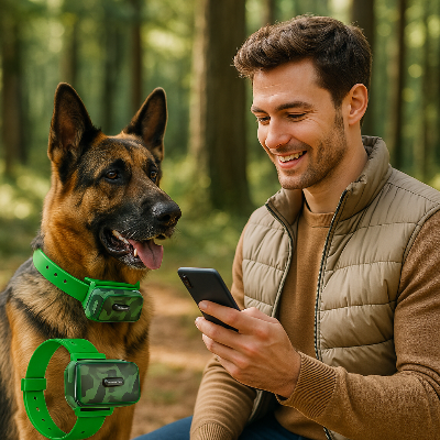 Berger allemand traceur gps chien foret