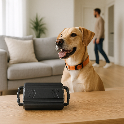 Collier GPS chien sans abonnement modèle noir