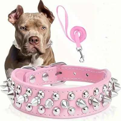 collier pour chien rose seule