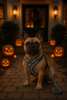 C'est l'Halloween harnais pour chien est réfléchissant