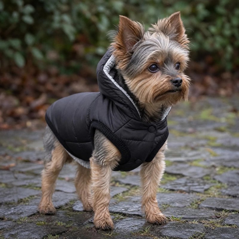 Manteau Chien couleur noir