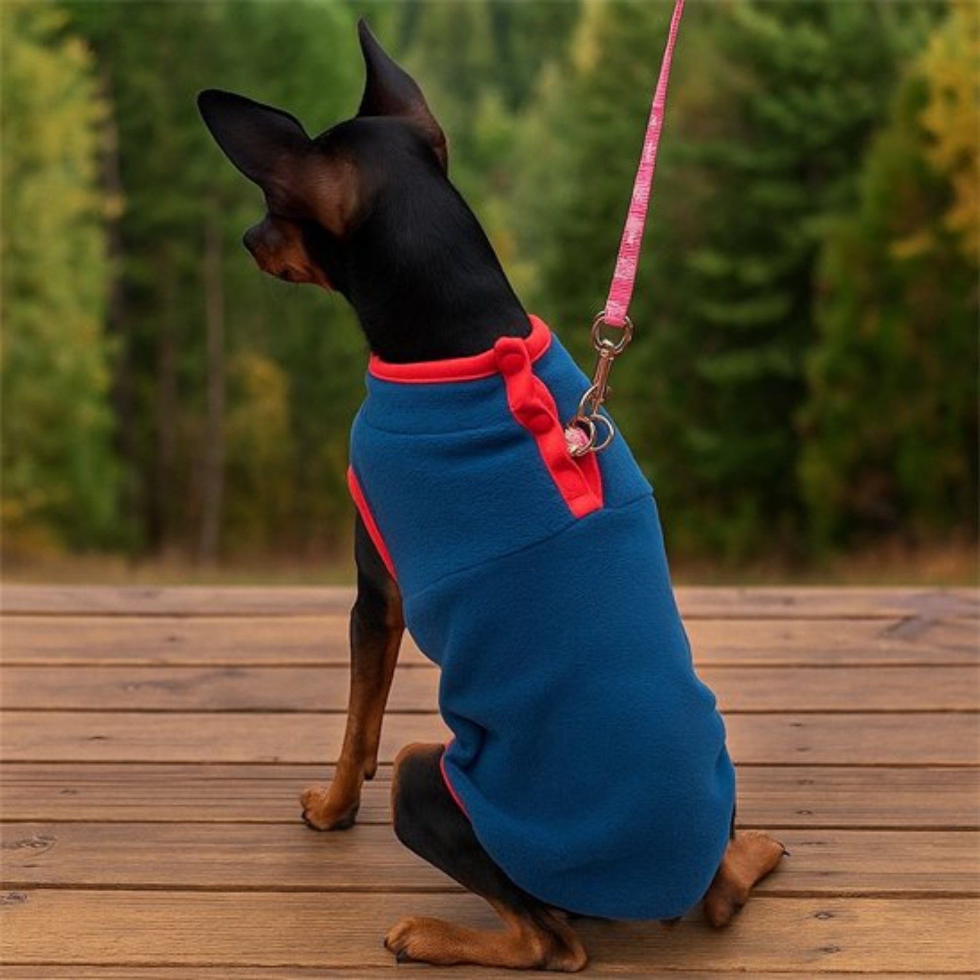 Manteau pour Chien couleur bleu