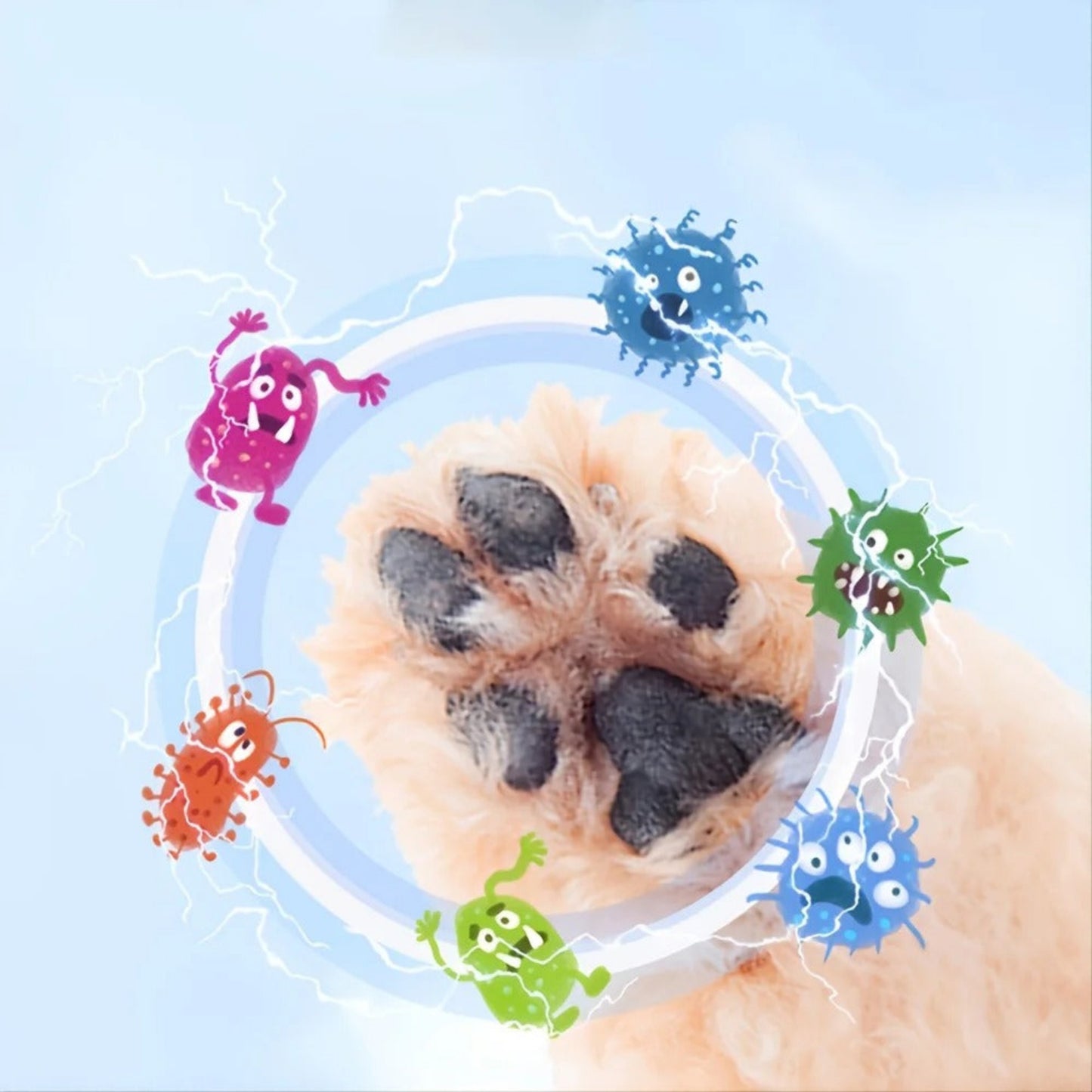 nettoyeur de pattes en silicone action