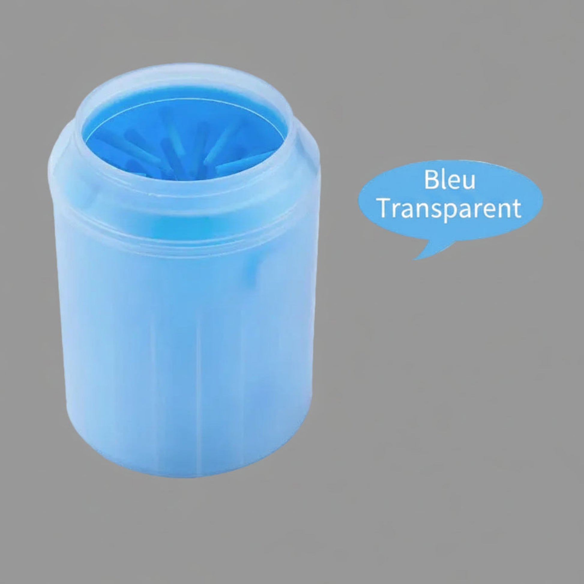 nettoyeur de pattes en silicone bleue variante