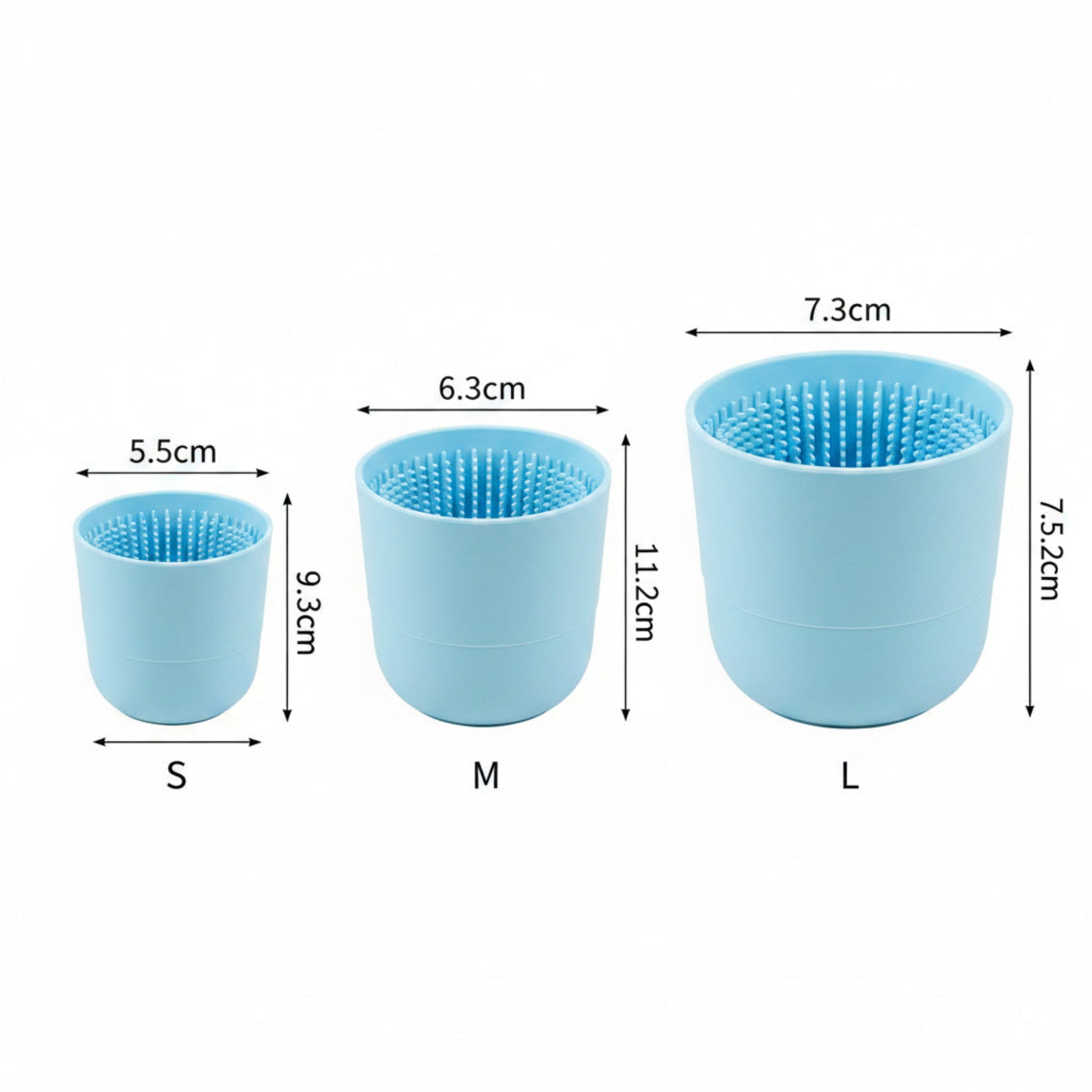 nettoyeur de pattes en silicone dimensions