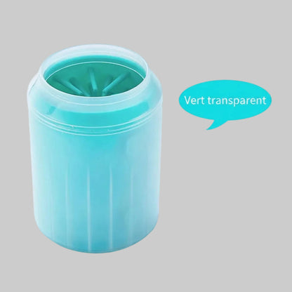 nettoyeur de pattes en silicone vert variante