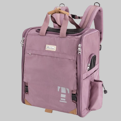 Sac à dos pour chien moto violet