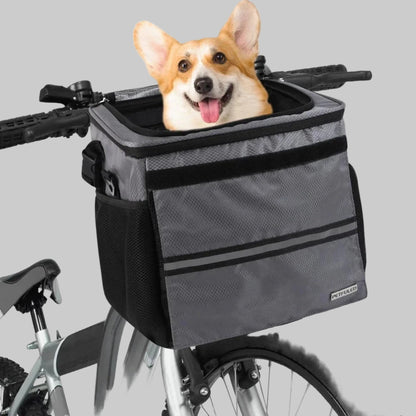 sac de transport pour chien pour velo devant