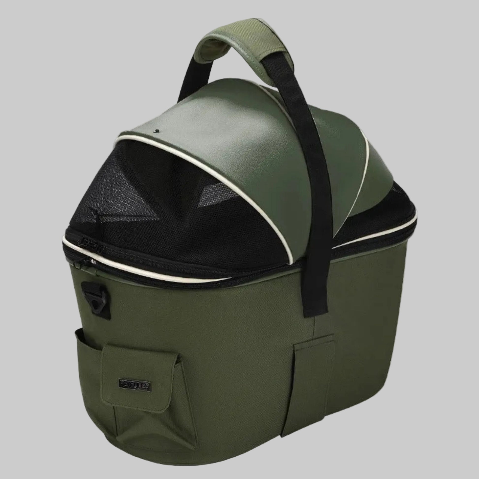 Sac de transport pour chien vélo gris foncé