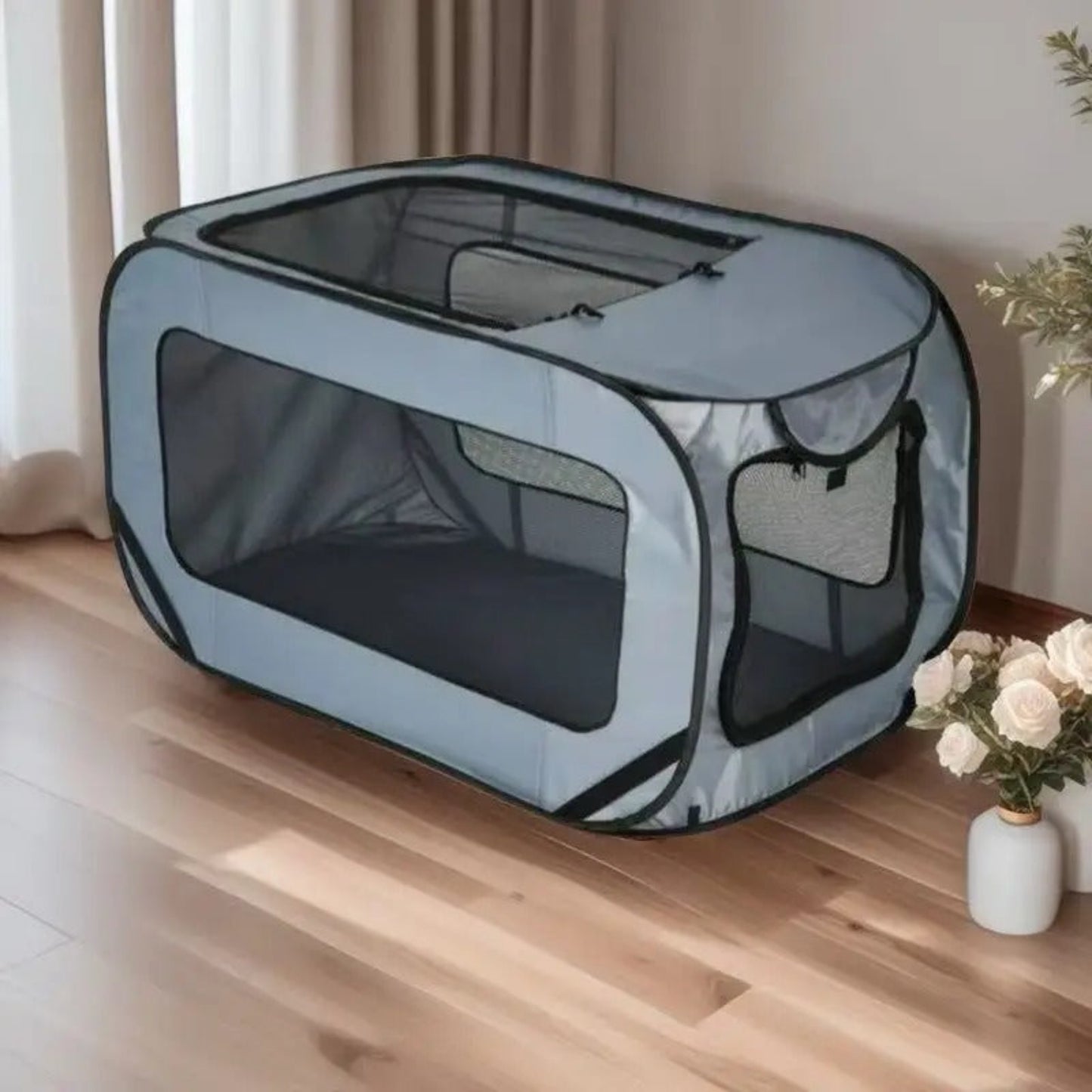 sac transport chien voiture xxl gris