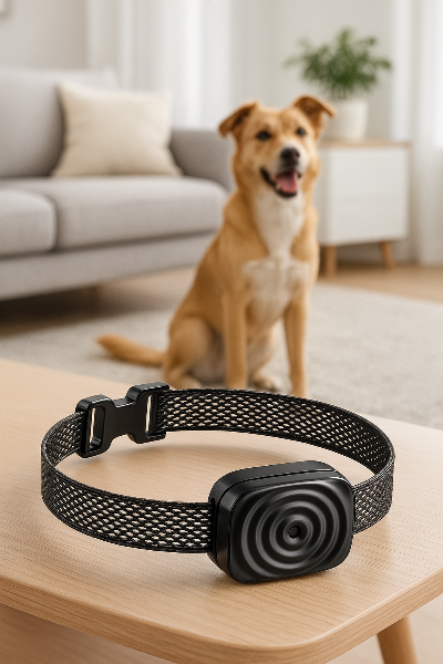 salon collier anti aboiement chien calme